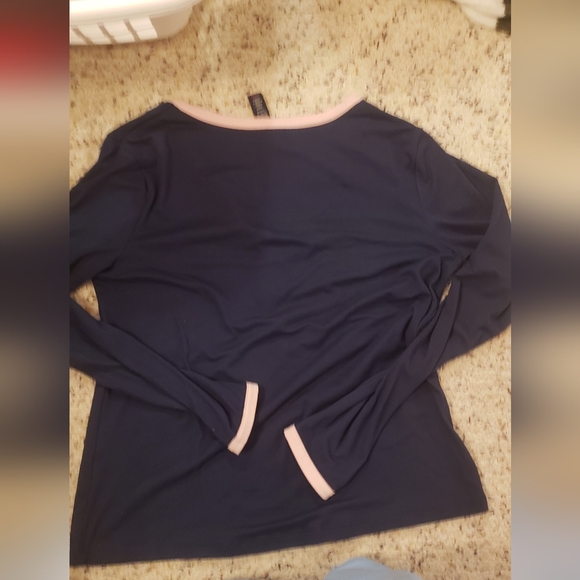 Polo assn. Women's Long Sleeve Henley T-Shirt: - Picture 2 of 3